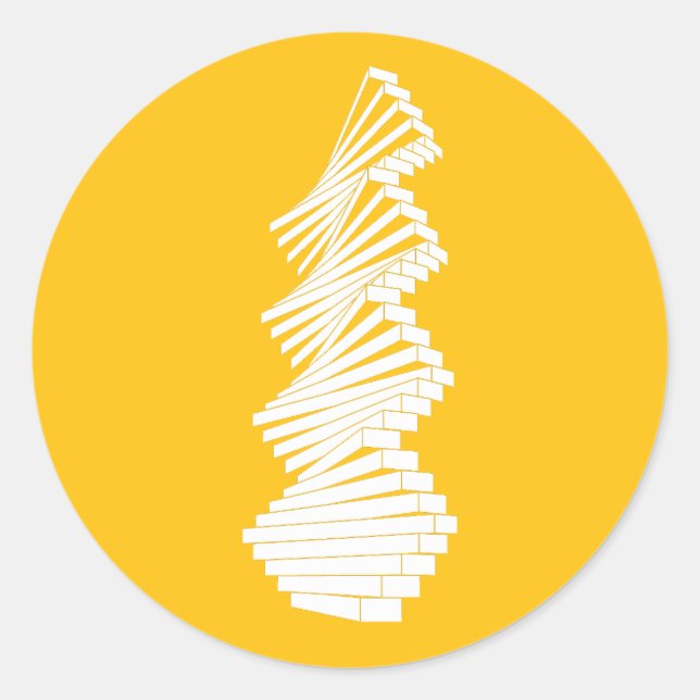 Adesivo Redondo parede articulada (Frente)