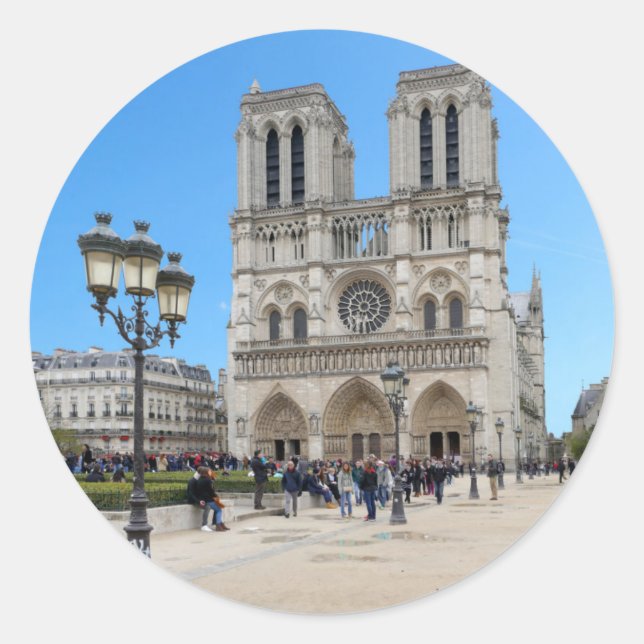 Adesivo Redondo PARIS Notre Dame (Frente)