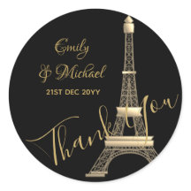 Paris Stickers - Chic Dourado preto