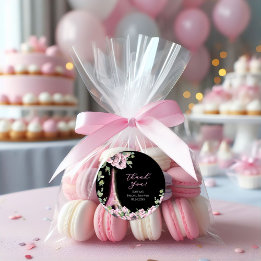 Adesivo Redondo Parisian Oh La La Bridal Shower