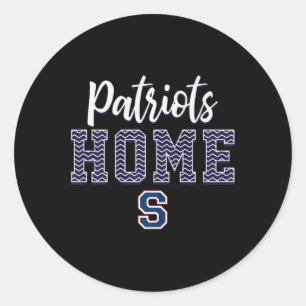 Adesivo Redondo Parkersburg South Patriots Logo Home Hs