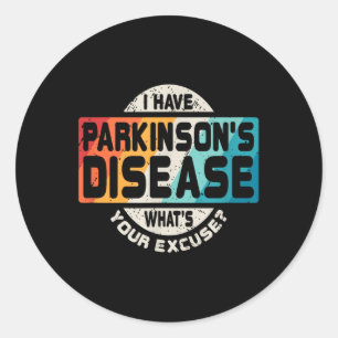 Adesivo Redondo Parkinsons T Shirt Awarness Survivent Gift