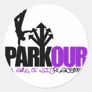 Adesivo Redondo Parkour