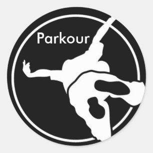 Adesivo Redondo Parkour.