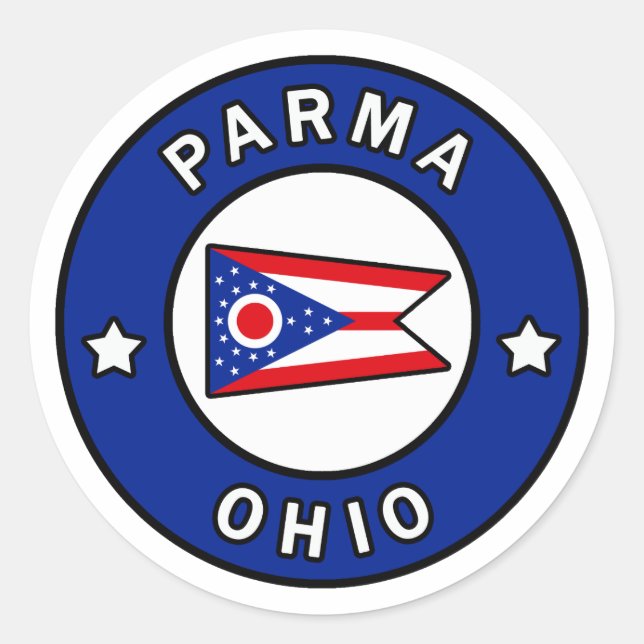 Adesivo Redondo Parma Ohio (Frente)