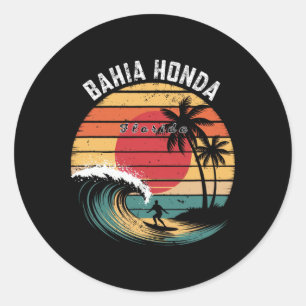 Adesivo Redondo Parque Estadual Hia Honda Flórida Praia Surf