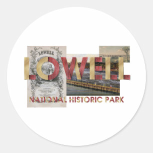 Adesivo Redondo Parque Histórico Nacional ABH Lowell