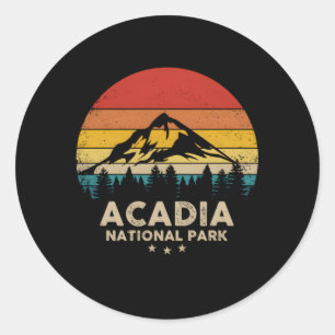 Adesivo Redondo Parque Nacional Acadia