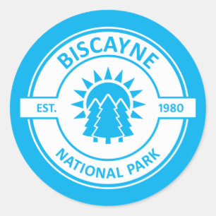 Adesivo Redondo Parque Nacional Biscayne