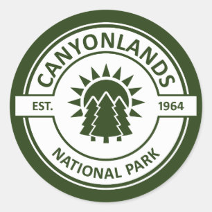 Adesivo Redondo Parque Nacional Canyonlands