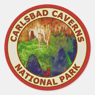 Adesivo Redondo Parque Nacional Carlsbad Caverns
