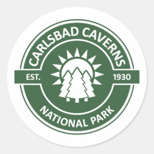 Adesivo Redondo Parque Nacional Carlsbad Caverns
