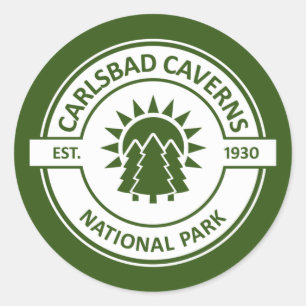 Adesivo Redondo Parque Nacional Carlsbad Caverns