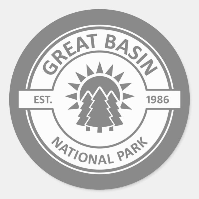 Adesivo Redondo Parque Nacional da Bacia do excelente (Frente)