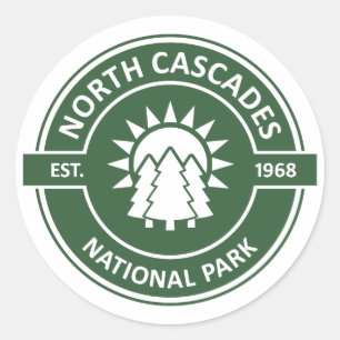 Adesivo Redondo Parque Nacional das Cascades do Norte