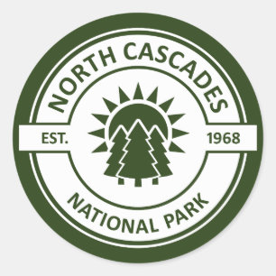 Adesivo Redondo Parque Nacional das Cascades do Norte