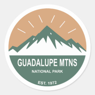 Adesivo Redondo Parque Nacional das Montanhas Guadalupe