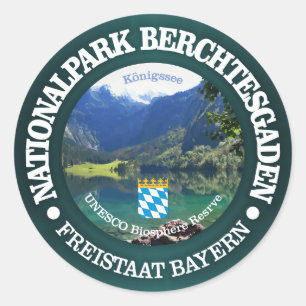Adesivo Redondo Parque nacional de Berchtesgaden