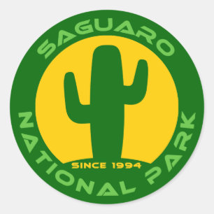 Adesivo Redondo Parque nacional de Saguaro