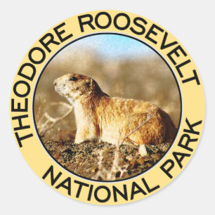 Adesivo Redondo Parque nacional de Theodore Roosevelt