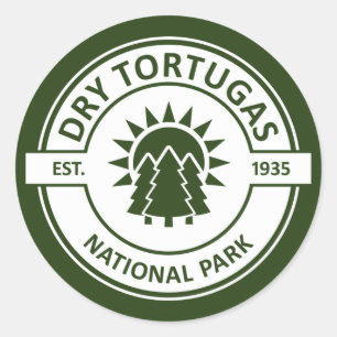 Adesivo Redondo Parque Nacional de Tortugas Seco