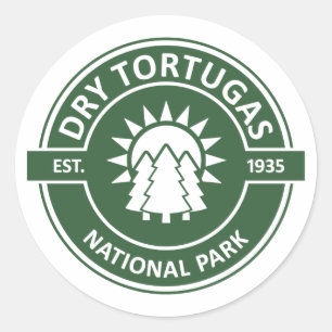 Adesivo Redondo Parque Nacional de Tortugas Seco
