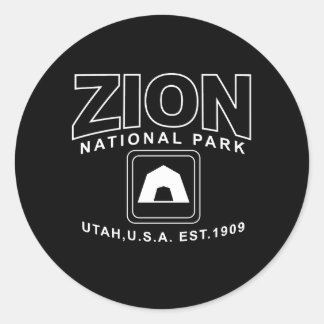 Adesivo Redondo Parque nacional de Zion