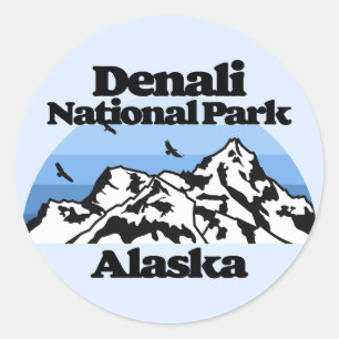 Adesivo Redondo Parque Nacional Denali