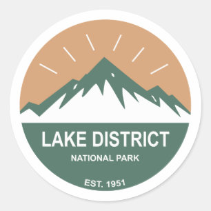 Adesivo Redondo Parque Nacional do Distrito de Lago
