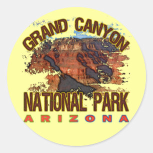 Adesivo Redondo Parque nacional do Grand Canyon
