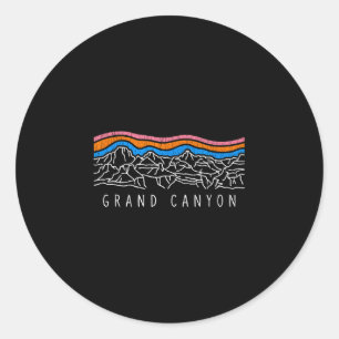 Adesivo Redondo Parque nacional do Grand Canyon souvenir camping r