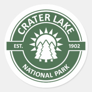 Adesivo Redondo Parque Nacional do Lago Crater