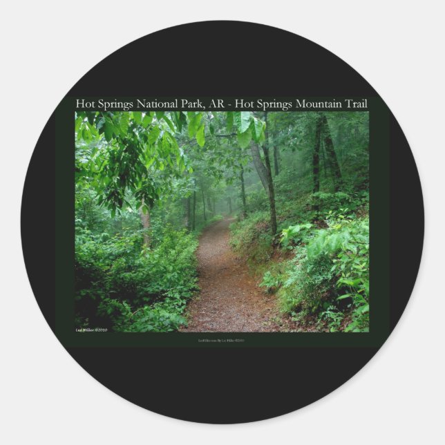 Adesivo Redondo Parque Nacional dos Primaveras Quentes, Presentes  (Frente)