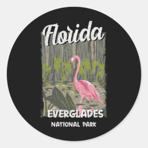 Adesivo Redondo Parque Nacional Everglades Flórida Fl Vibrações So