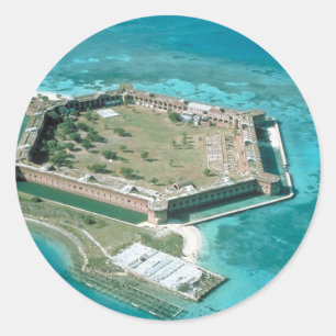 Adesivo Redondo Parque Nacional Fort Jefferson