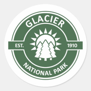 Adesivo Redondo Parque Nacional Glacier