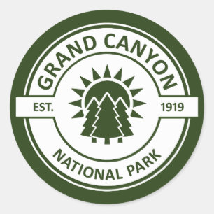 Adesivo Redondo Parque Nacional Grand Canyon