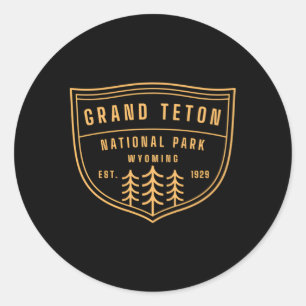 Adesivo Redondo Parque Nacional Grand Teton