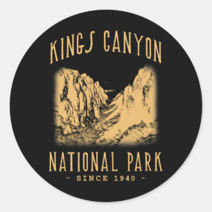 Adesivo Redondo Parque Nacional Kings Canyon