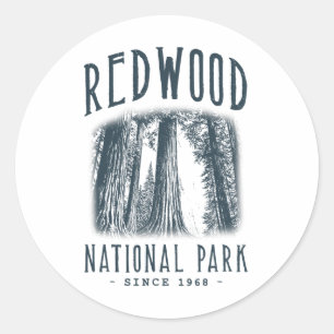 Adesivo Redondo Parque Nacional Redwood