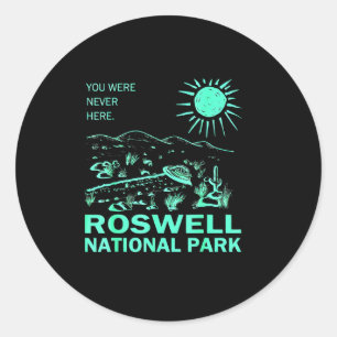 Adesivo Redondo Parque Nacional Roswell Novo México