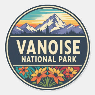Adesivo Redondo Parque Nacional Vanoise França Viagem