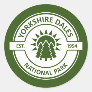 Adesivo Redondo Parque Nacional Yorkshire Dales