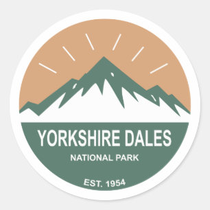 Adesivo Redondo Parque Nacional Yorkshire Dales