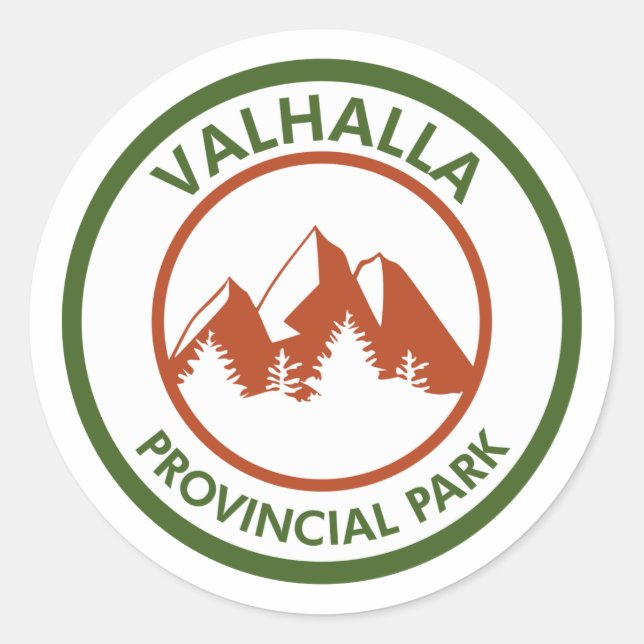 Adesivo Redondo Parque Provincial de Valhalla (Frente)