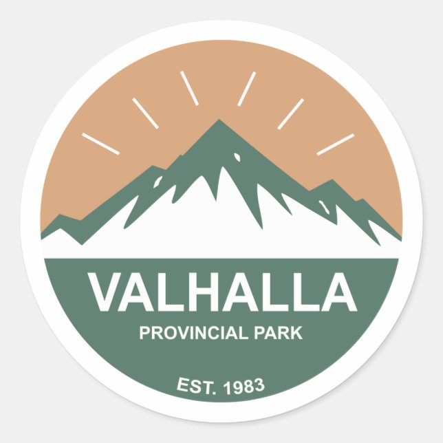 Adesivo Redondo Parque Provincial de Valhalla (Frente)