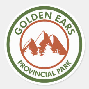 Adesivo Redondo Parque Provincial Golden Ears Colúmbia Britânica