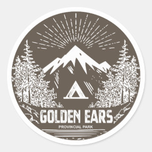 Adesivo Redondo Parque Provincial Golden Ears Colúmbia Britânica