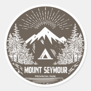 Adesivo Redondo Parque Provincial Mount Seymour