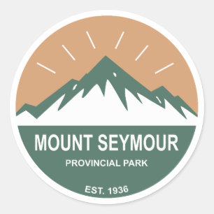 Adesivo Redondo Parque Provincial Mount Seymour